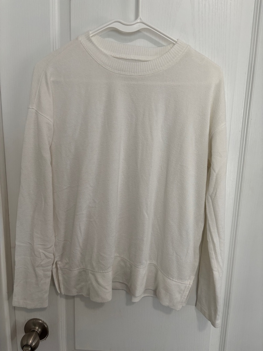 Lucky Brand Cream Crewneck Lightweight Sweater
